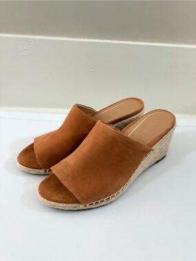 Vionic Tulum Kadyn - Women's Wedge Slip-on Sandal Caramel Size 8